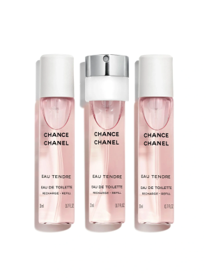 Chanel Chance Eau Tendre Set Eau De Toilette Twist And Spray 20ml + Refills 2x20ml